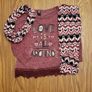 4t outfit with scarf